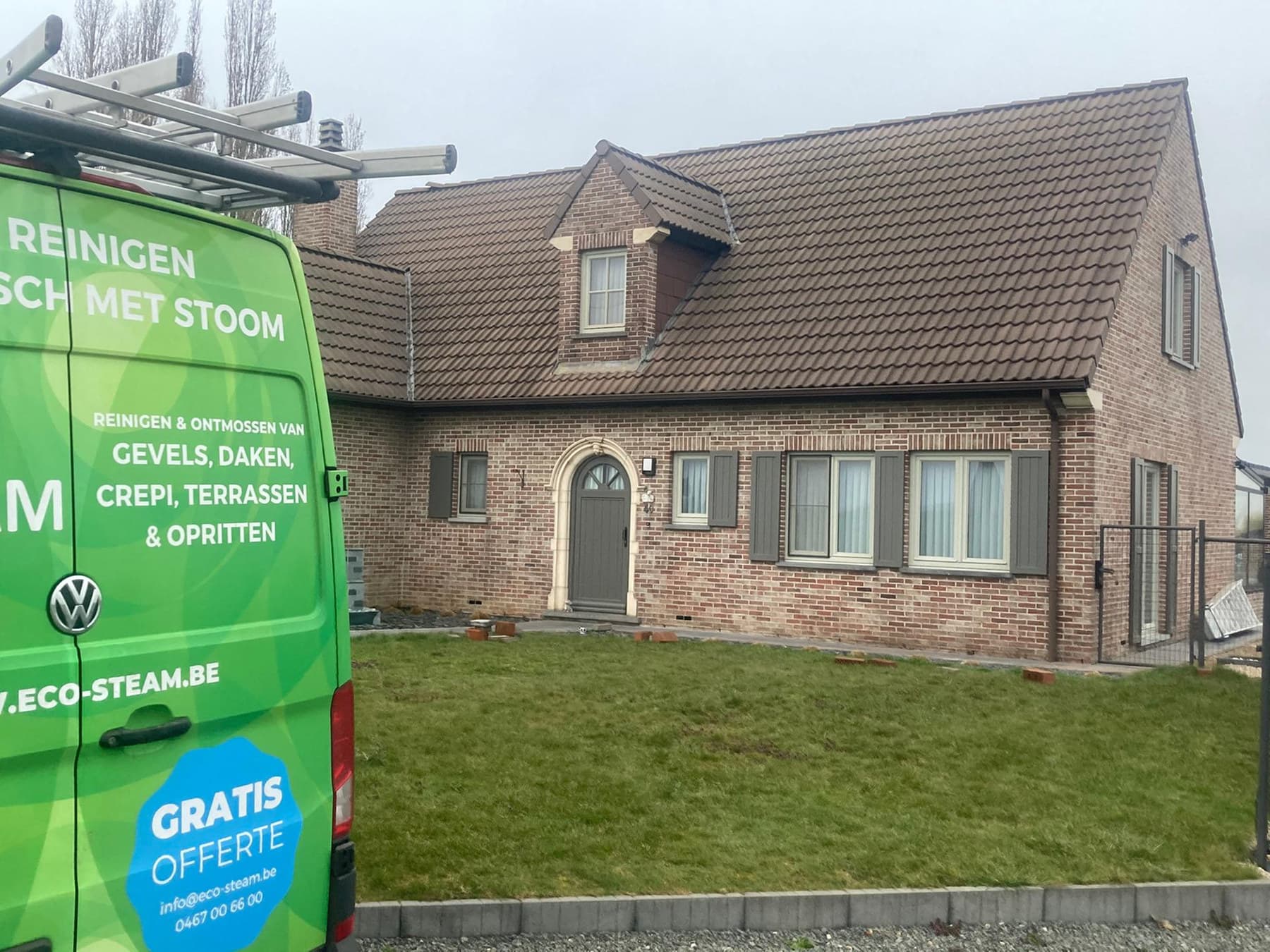 Bestelwagen van Eco-Steam voor een woning